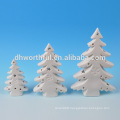 2016 new design white porcelain christmas tree decoration